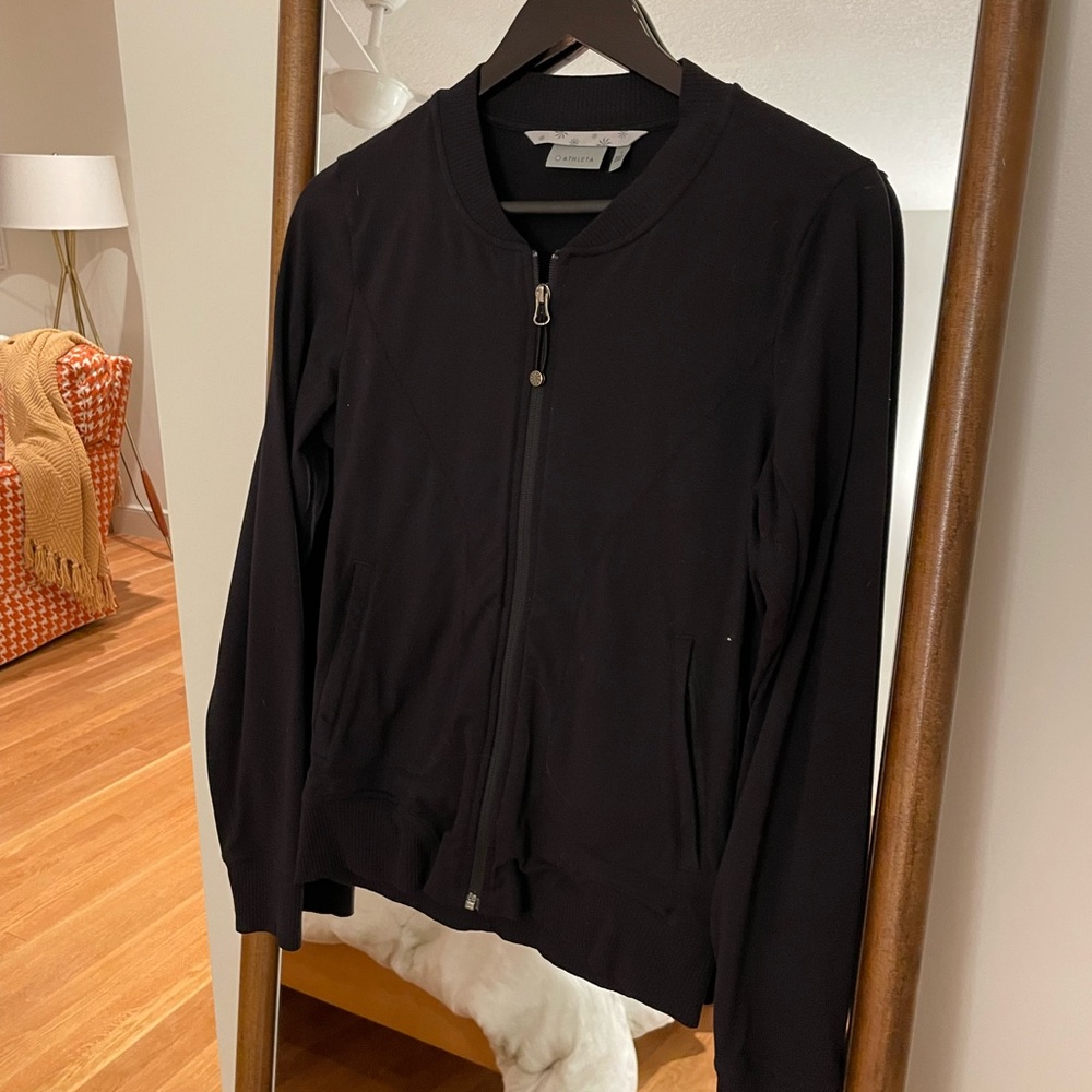 Black athleta zip up